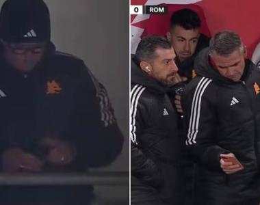 罗体：停赛的穆里尼奥通过手机遥控指挥，罗马教练组集体看短信