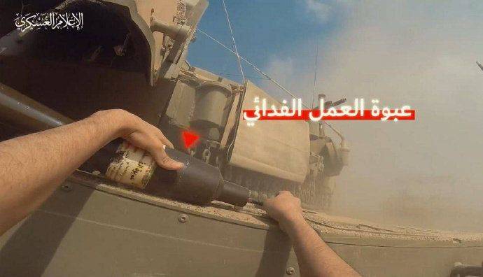 以军坦克被哈马斯徒手干掉，只会无差别轰炸平民，地面战一无是处