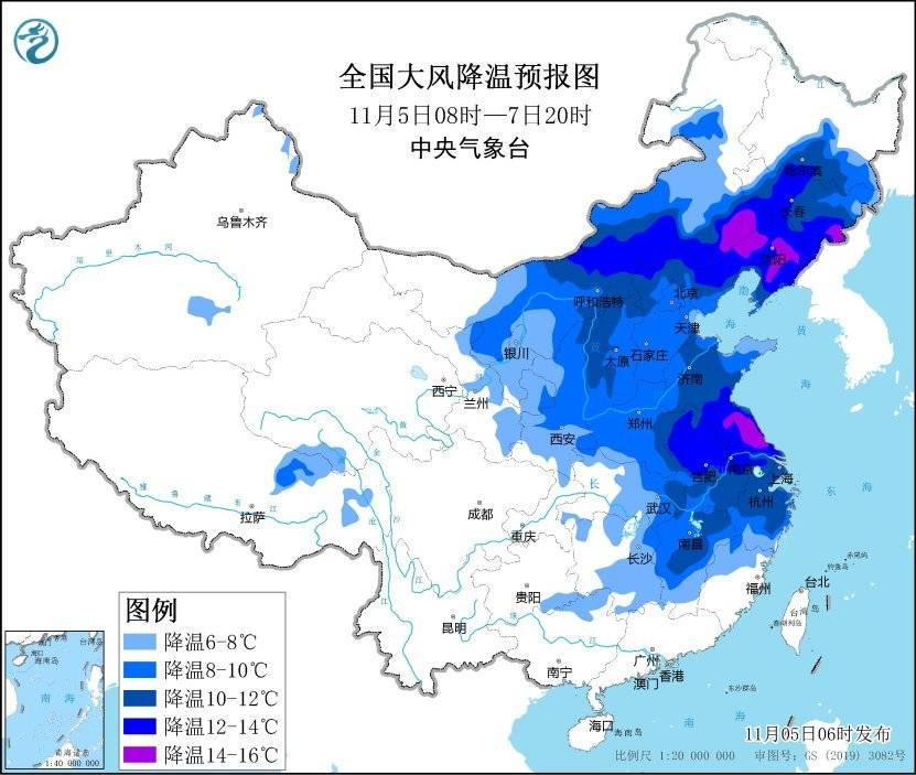 四预警齐发！寒潮+暴雪+大风+强对流来了，多地气温将猛降超16℃