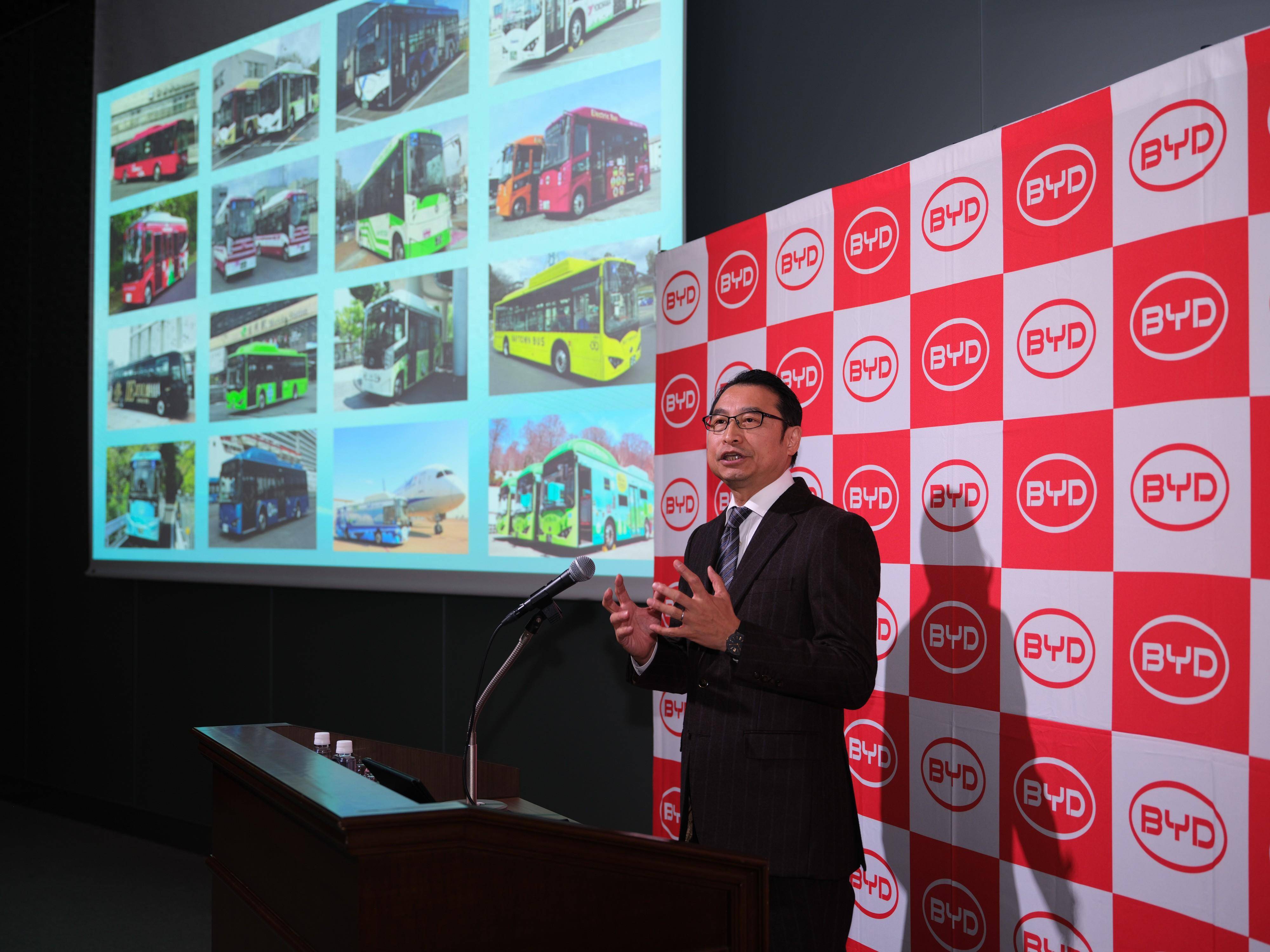 （国际）比亚迪在日本推出J7电动巴士