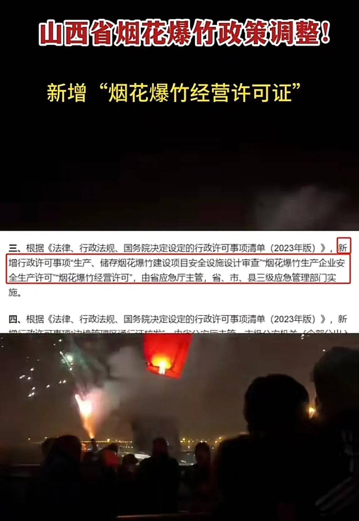 山西省烟花爆竹政策有调整！