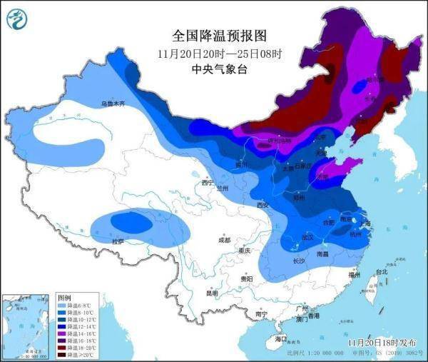 寒潮黄色预警发布，大风+“跳水式”降温快来了！青岛未来天气……